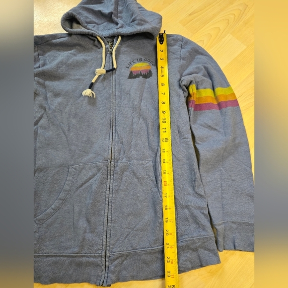 Life Is Good Relaxed Fit Full Zip Hoodie Size Medium - Picture 8 of 11